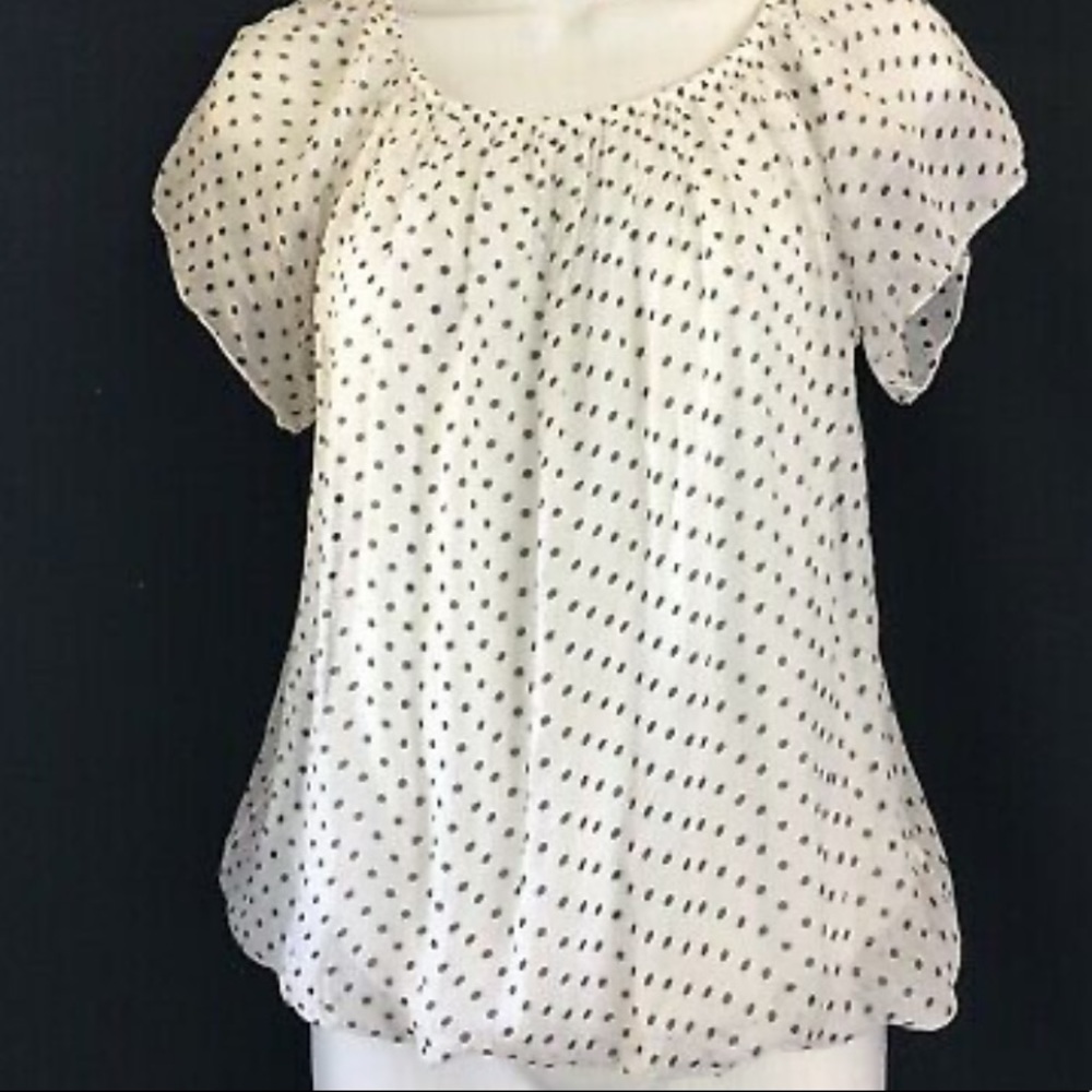 Luisa Ricci Silk Polka Dots Top